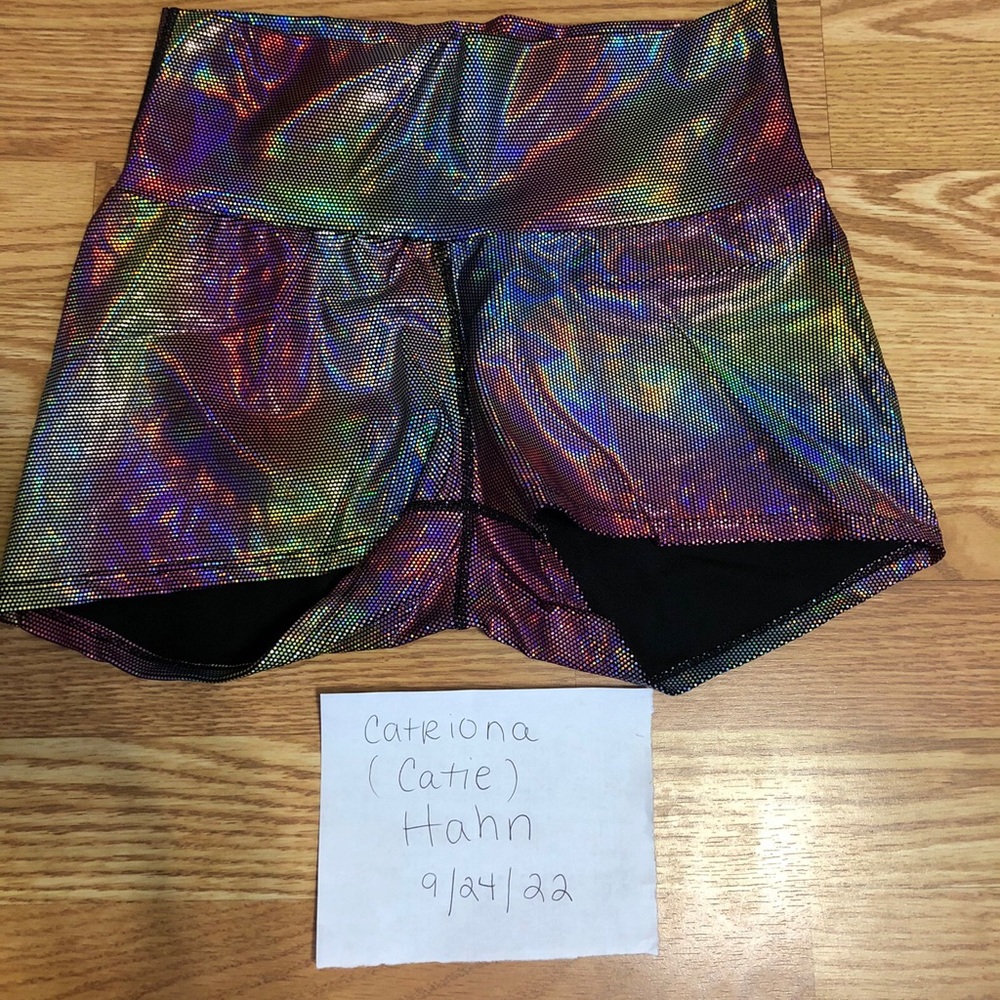Freedom Rave Wear Holographic Shorts